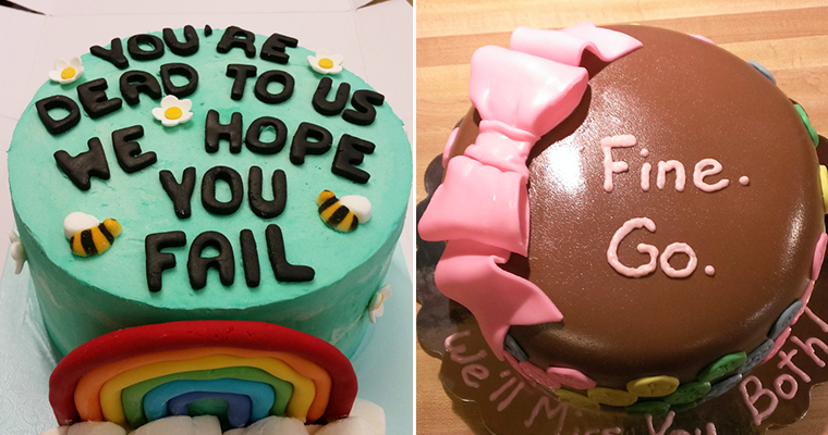 Hilariously Rude Farewell Cakes