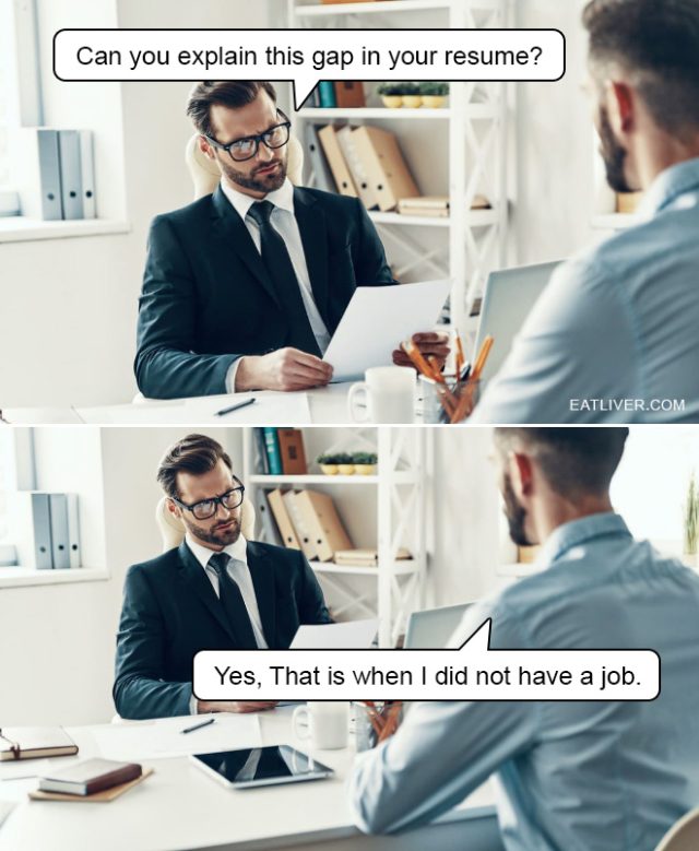 Captain Obvious Meme: The Job Interview Edition