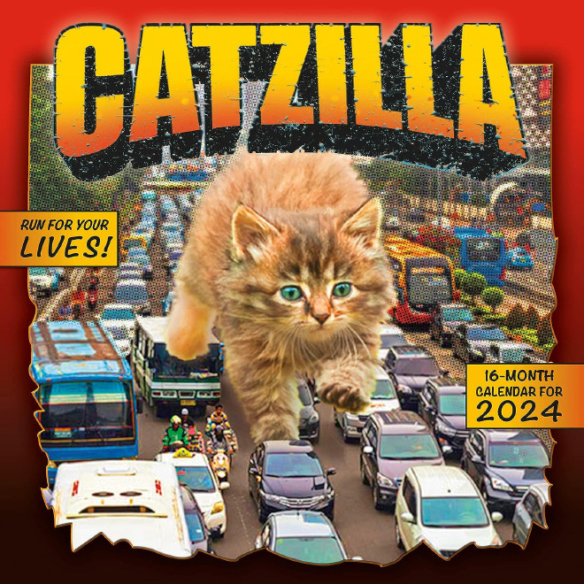 Catzilla calendar.