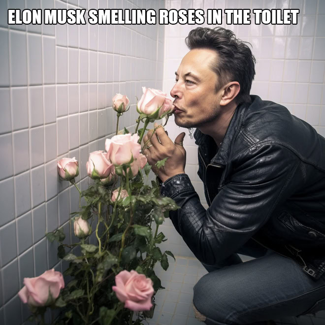 Elon Musk + AI = hilarious.