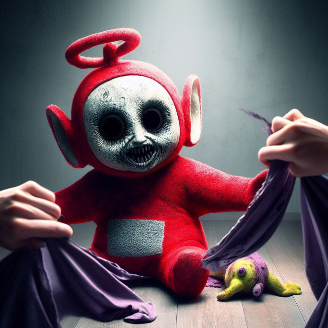 Teletubbies from hell.