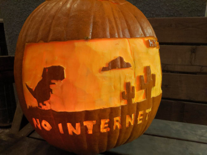 The scariest Halloween pumpkin ever.