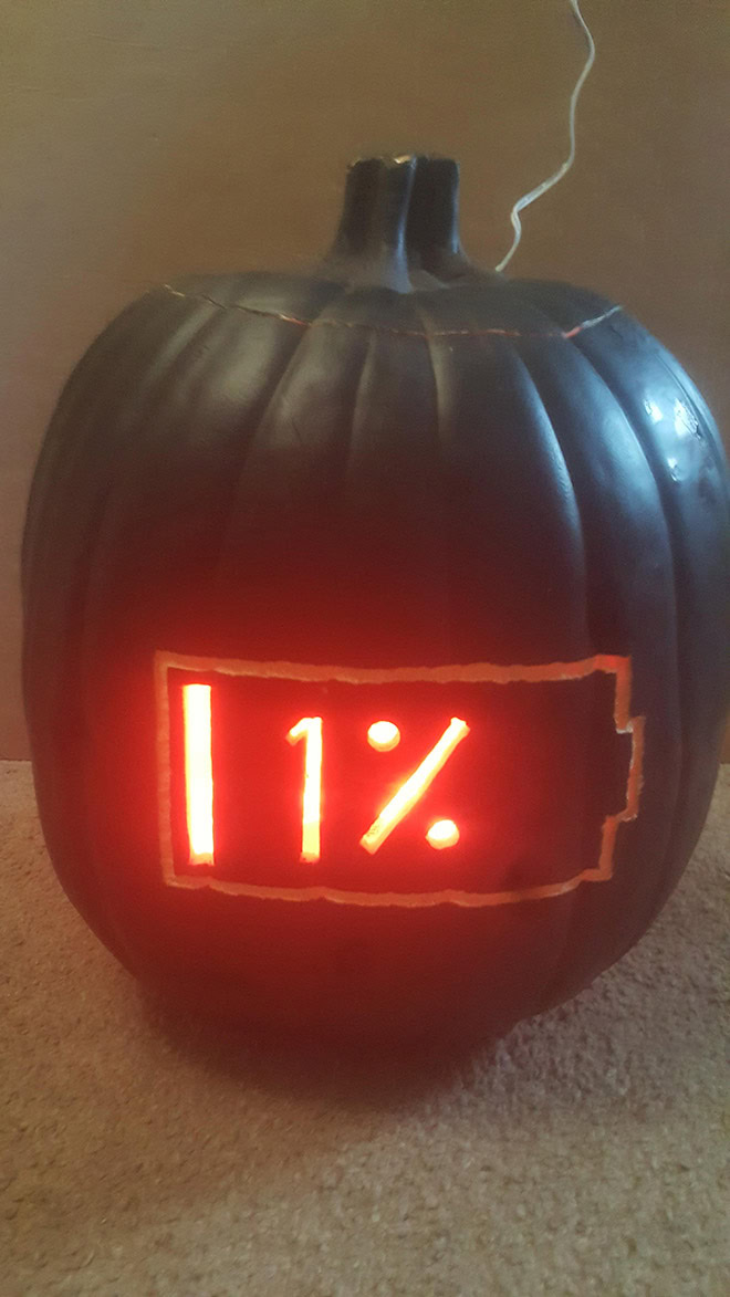 The scariest Halloween pumpkin ever.